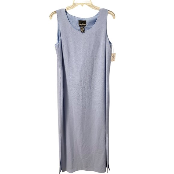 Positive Attitude Womens 2-Piece Light Blue Dress Set With Beading Embellishment - Picture 12 of 12